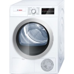 Bosch 500 Series 24" Compact Condensation Dryer, WTG86401UC, White/Silver
