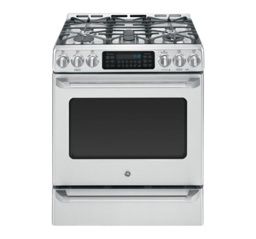 GE Café™ Series Slide-In Front Control Dual-Fuel Range with Baking Drawer C2S985SETSS