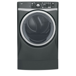 GE® 8.3 cu. ft. Capacity RightHeight™ Design Front Load Gas ENERGY STAR® Dryer with Steam GFD49GRPKD