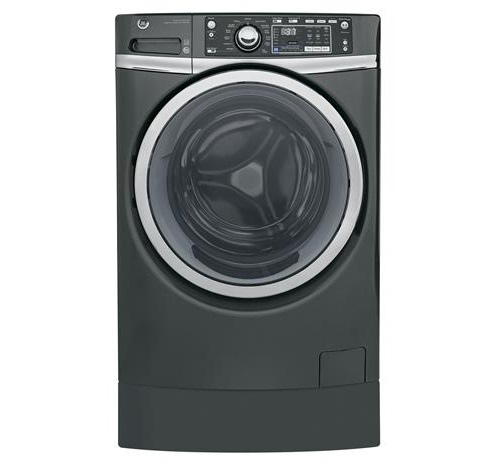GE® ENERGY STAR® 4.9 DOE cu. ft. Capacity RightHeight™ Design Front Load Washer with Steam GFW490RPK