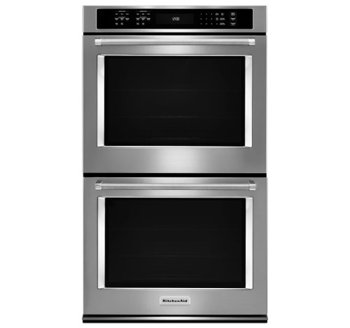 KitchenAid® 30" Double Wall Oven with Even-Heat™ True Convection KODE500ESS