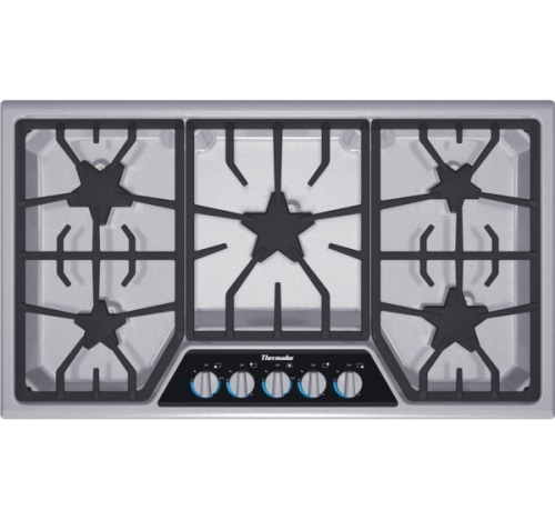 Thermador Cooktop 36" Masterpiece Dlx Series, 5 Burner - Stainless Steel Thermador Cooktop 36" Masterpiece Dlx Series, 5 Burner - Stainless Steel