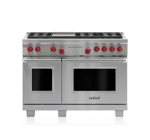 Wolf 48" Dual Fuel Range 6 Burner with Griddle DF486G Wolf 48" Dual Fuel Range 6 Burner with Griddle DF486G